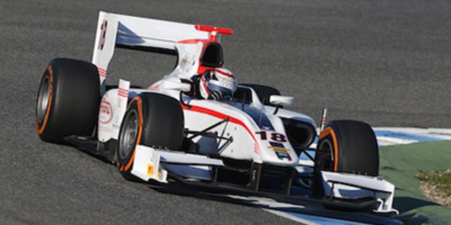 Stefano Coletti termina arriba la pretemporada de GP2 en Barcelona