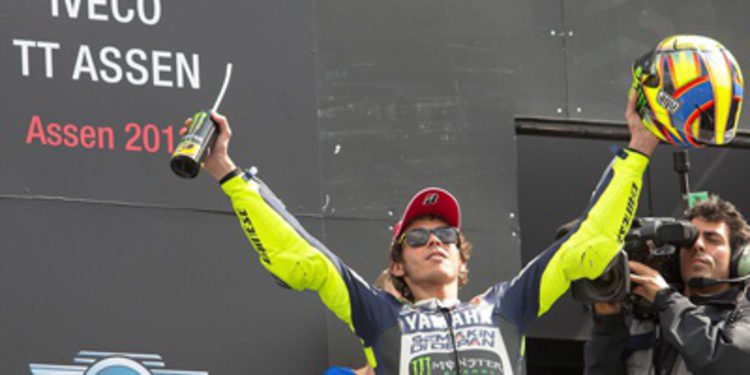 Valentino Rossi se fue de récords en Assen