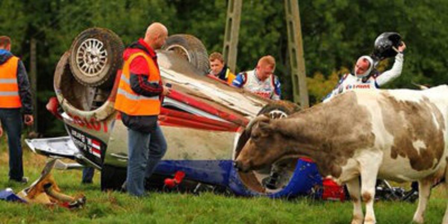 Robert Kubica empieza con accidente el Rally de Polonia