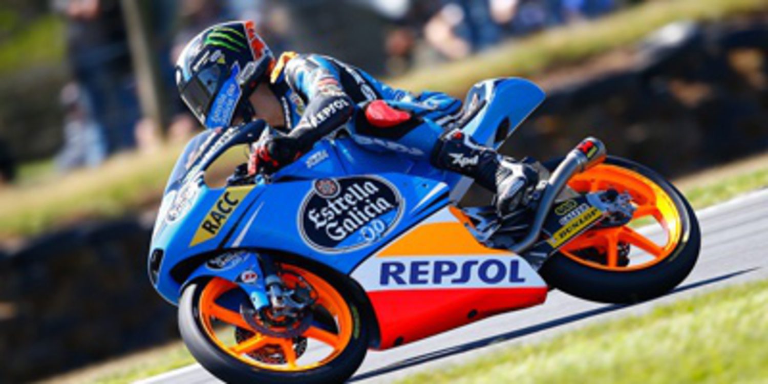 Alex Rins gana en Moto3 por tres milésimas sobre Viñales