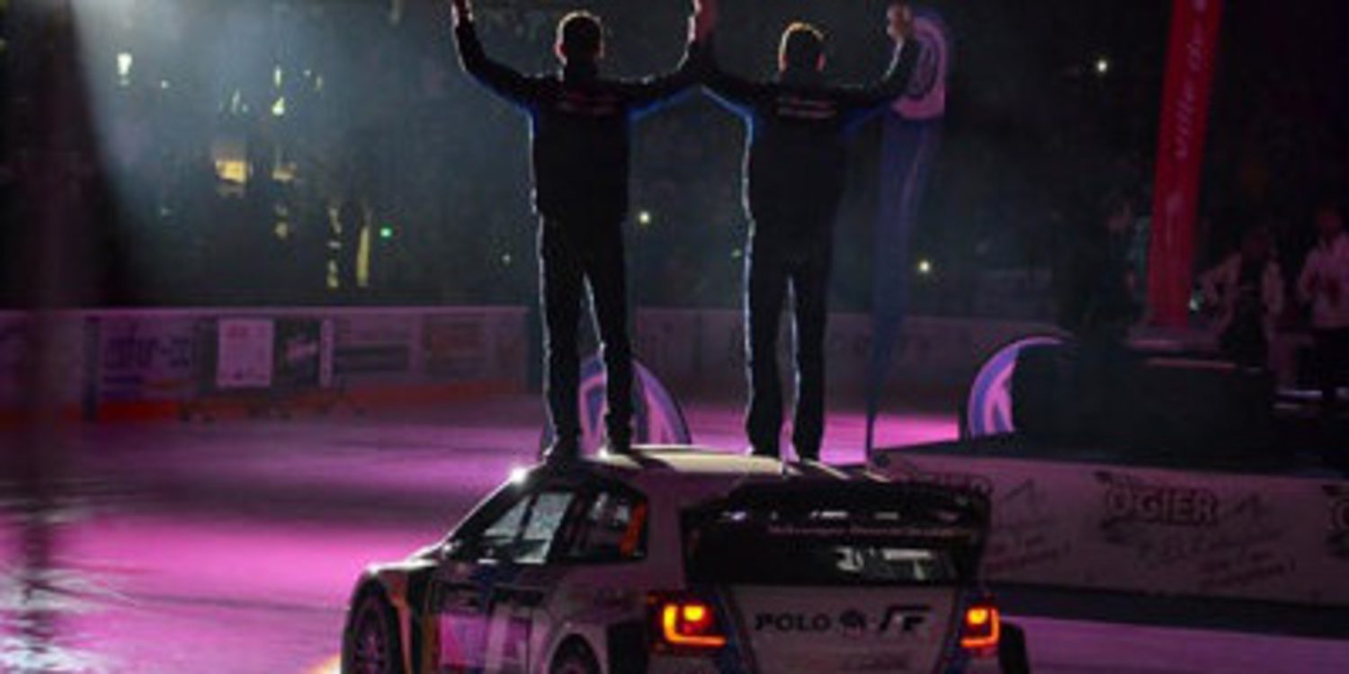 Sebastien Ogier celebra el título del WRC en Gap