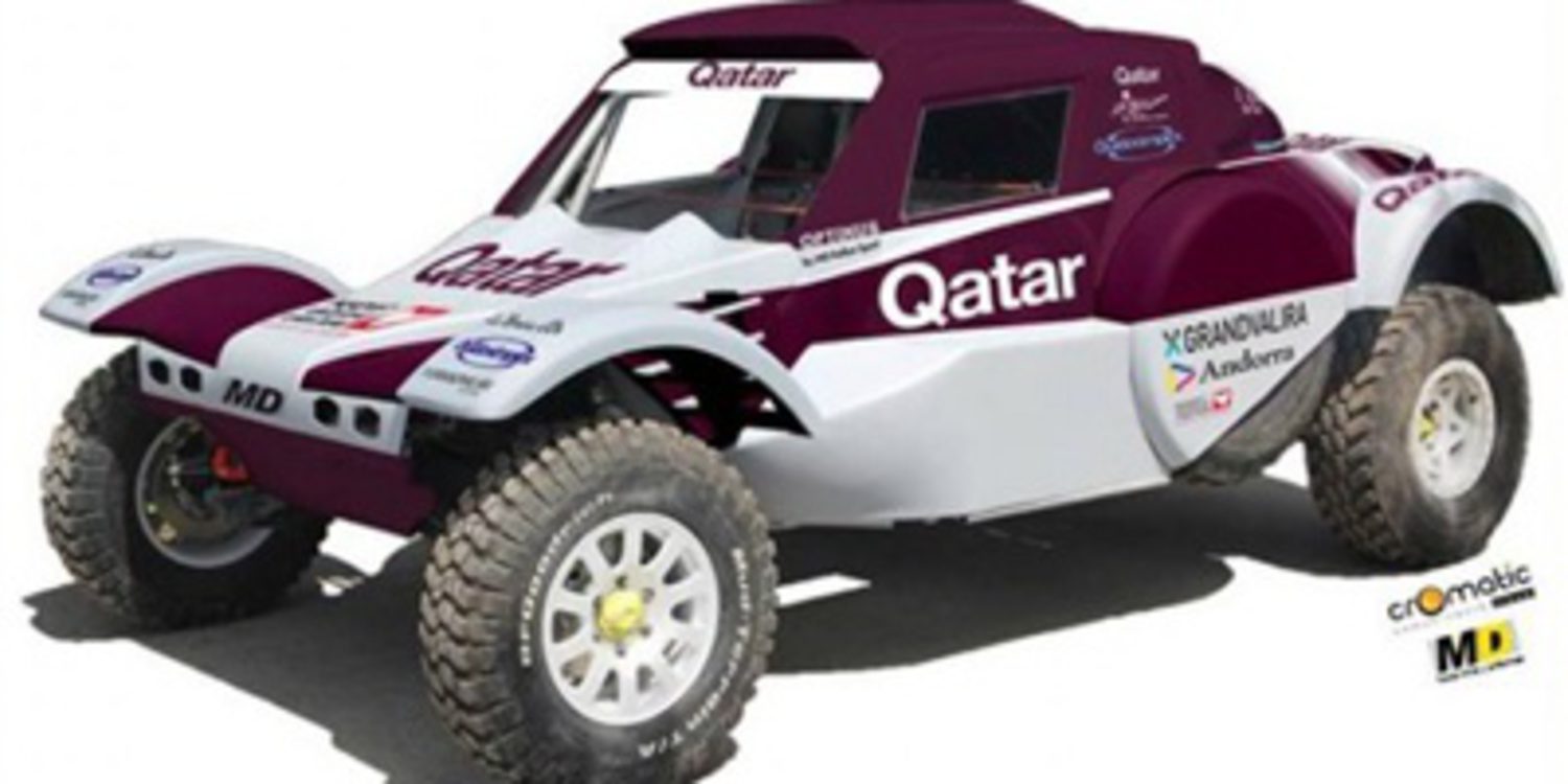 Albert Llovera con un buggy en el Dakar 2014