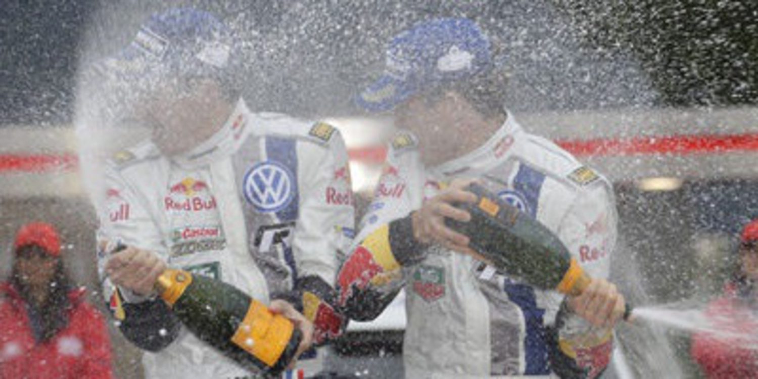 El podio del Rally de Montecarlo del WRC 2014