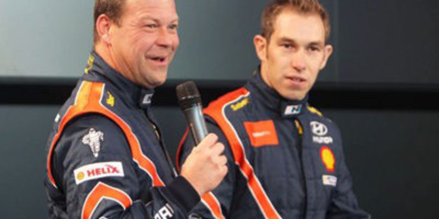Chris Atkinson en el segundo Hyundai i20 WRC en México