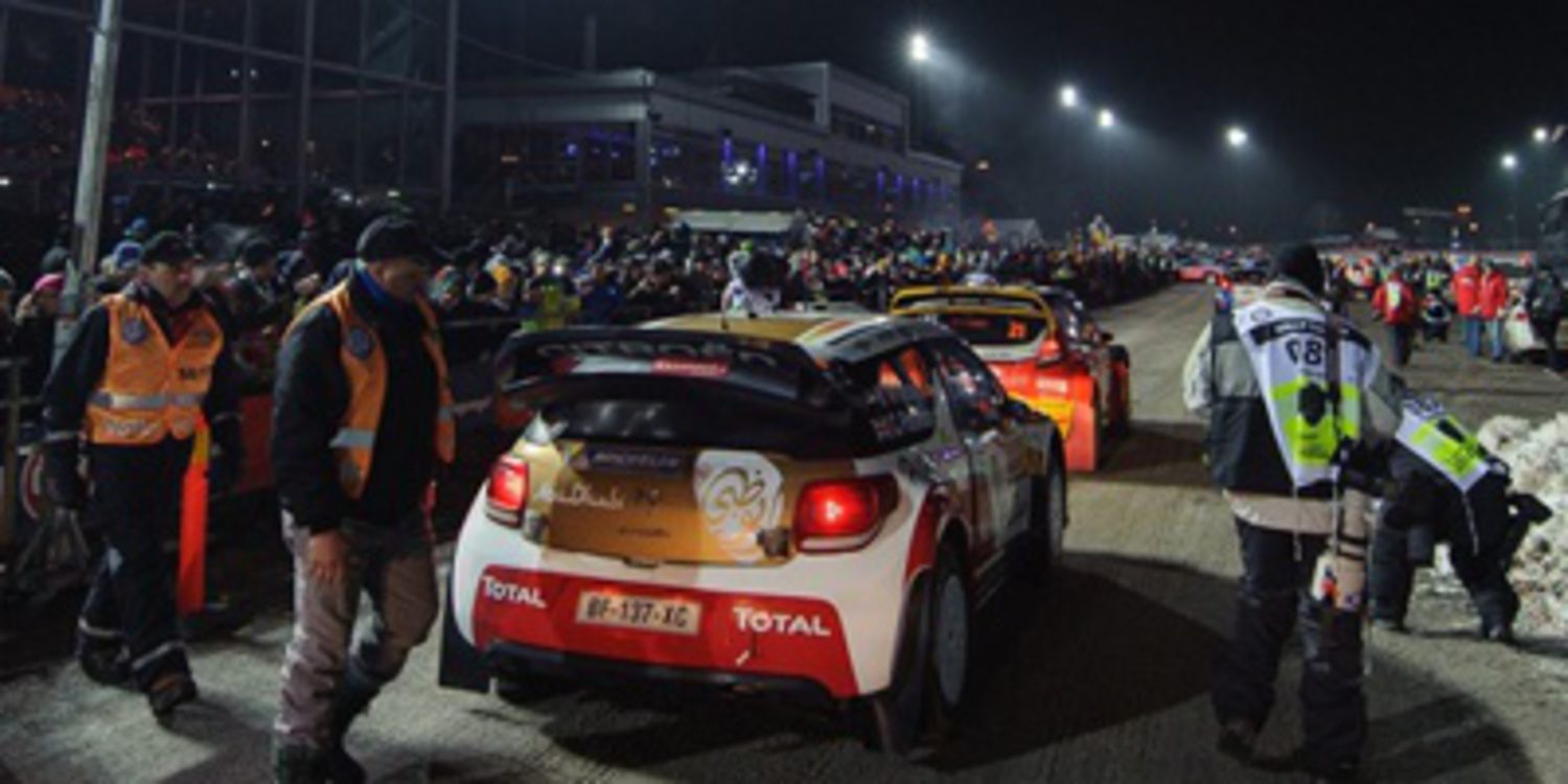 Andreas Mikkelsen primer líder del Rally de Suecia