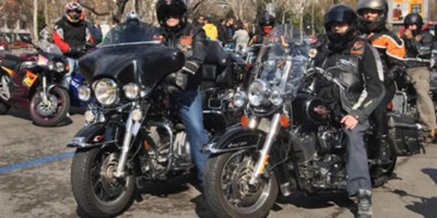 Solidaridad motera en Madrid el 16 de febrero