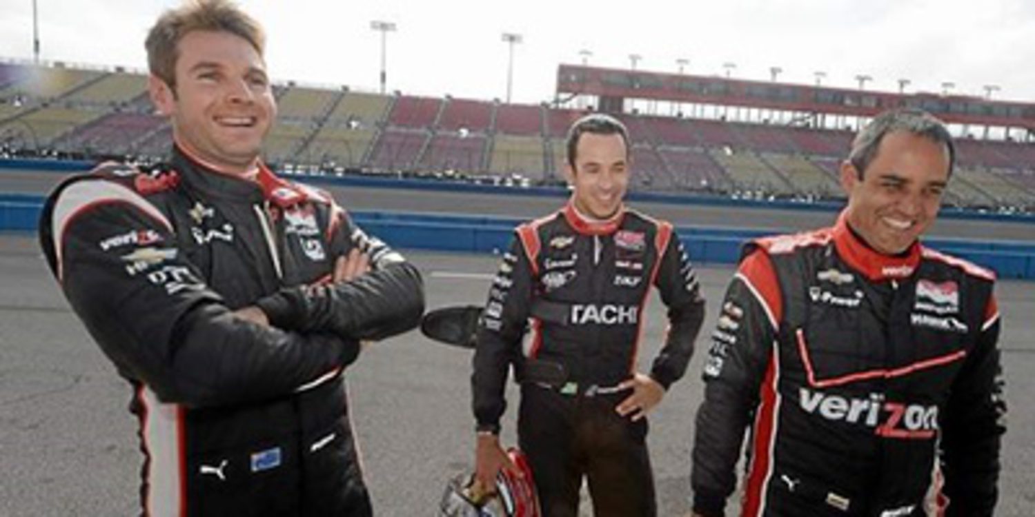 Equipos IndyCar con motor Chevrolet de test en Fontana
