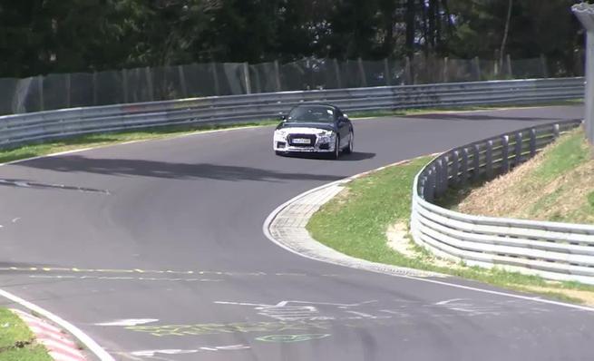 Prototipo de pruebas del Audi TT RS 2016 en Nürburgring