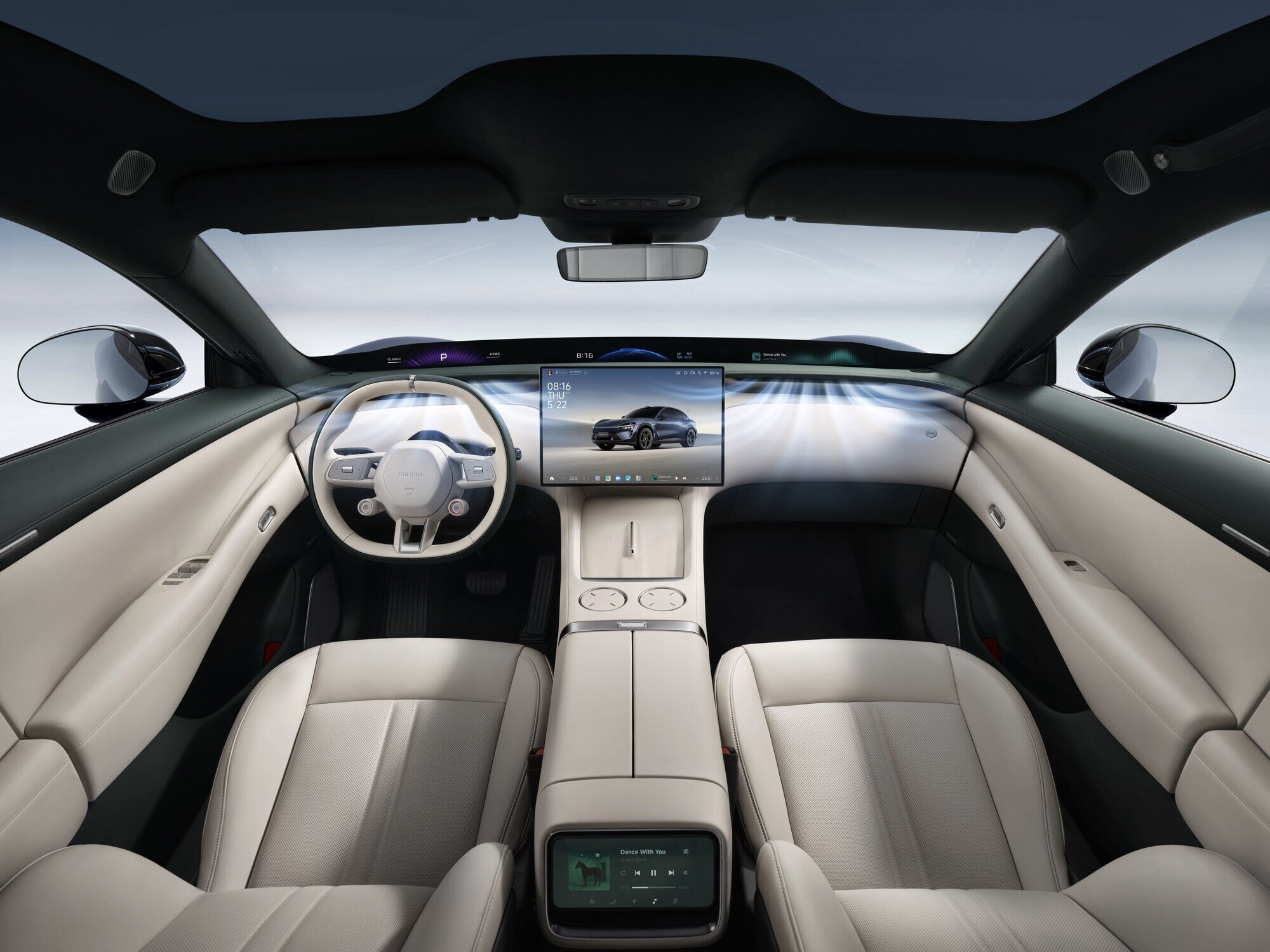 El espacioso interior del Xiaomi YU7